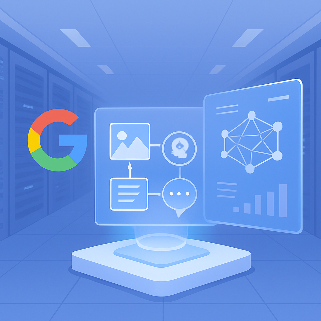 Google veri merkezi multimodal AI işleme zincirleri ile
