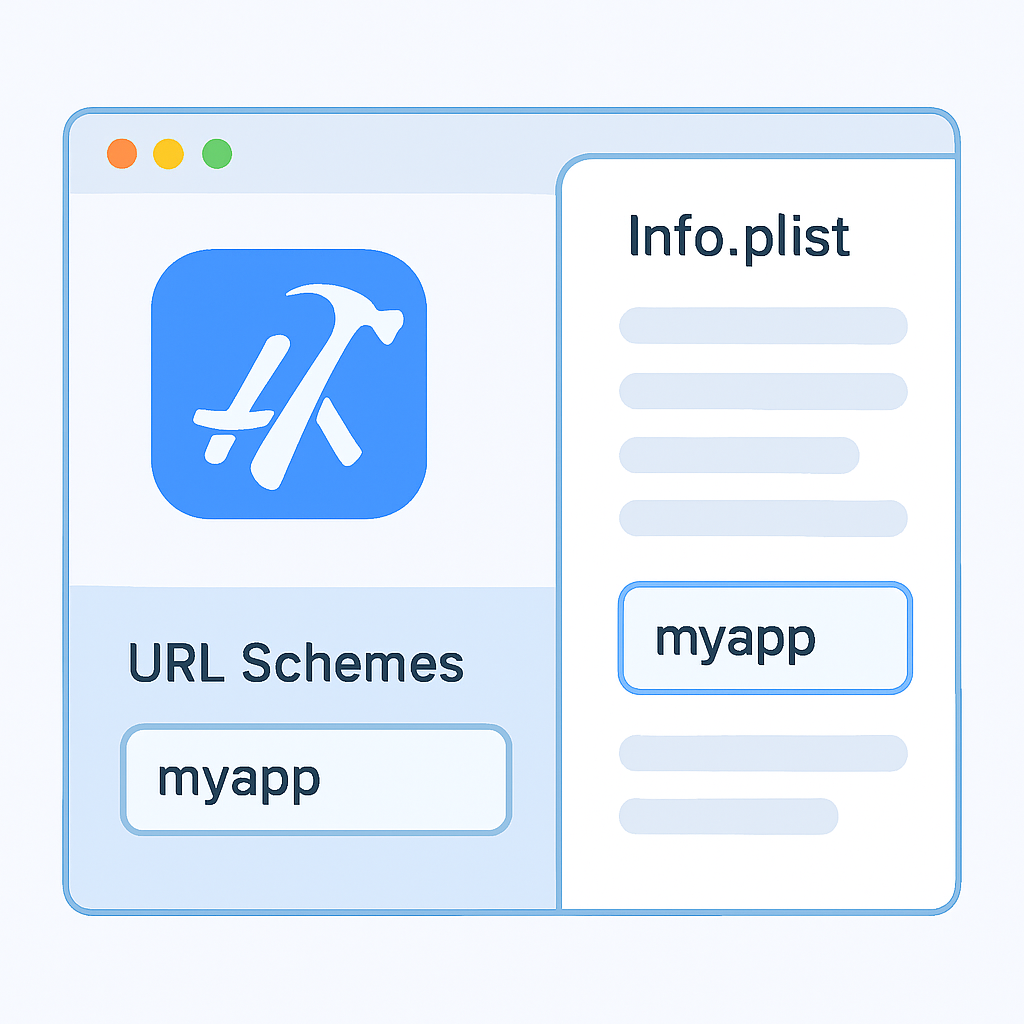 iOS Xcode projesi URL scheme ve Info.plist ayarları