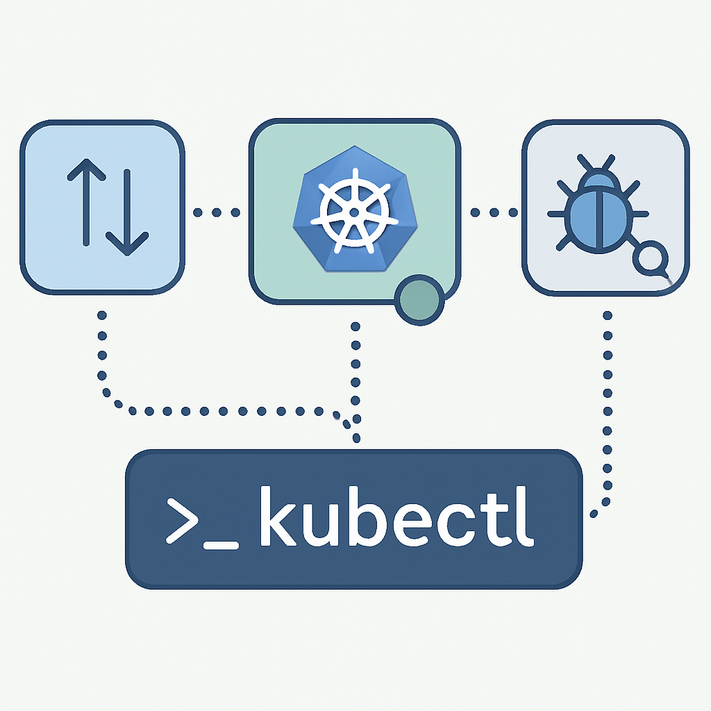 Kubectl komut akışı context switching ve namespace yönetimi