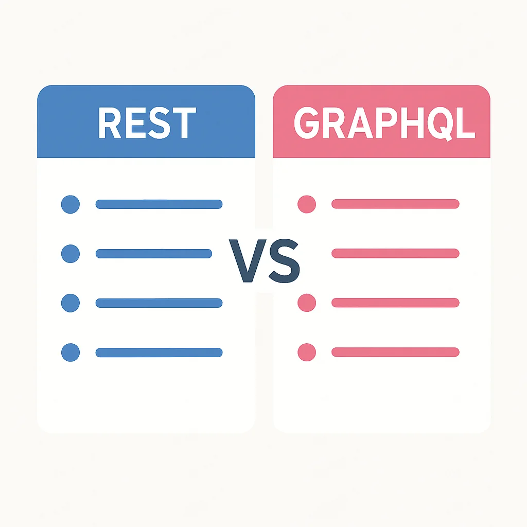 REST ve GraphQL arasındaki temel farkları gösteren 2026 karşılaştırma tablosu