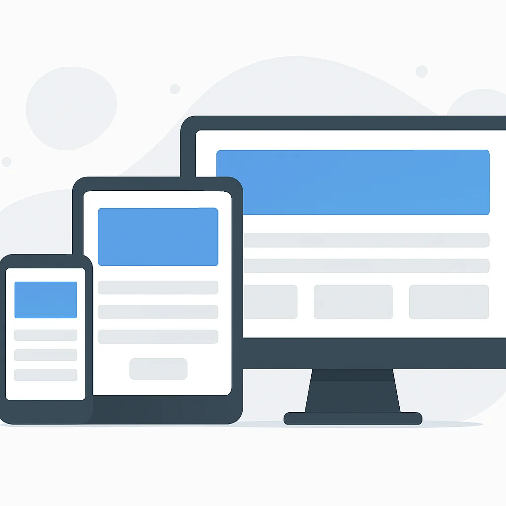 Tailwind CSS'te mobil, tablet ve masaüstü için farklı düzenleri gösteren responsive tasarım breakpointleri