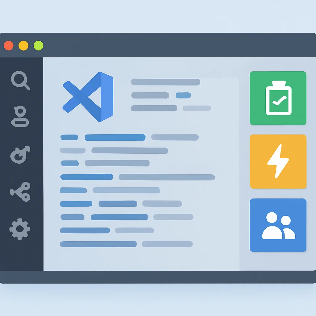 Verimli bir iş akışına katkıda bulunan VS Code arayüzü ve eklentileri