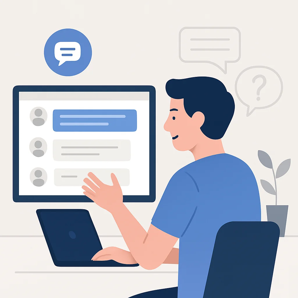 Online bir forumda aktif olan ve bilgi paylaşan geliştirici