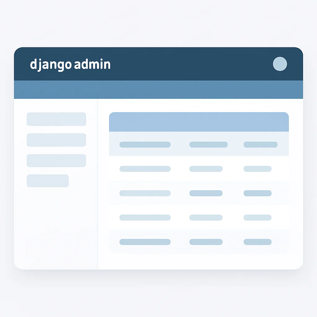 Django yönetim paneli ekran görüntüsü