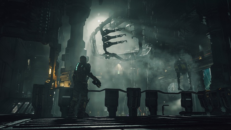 Dead Space'ten karanlık bir uzay gemisi koridoru