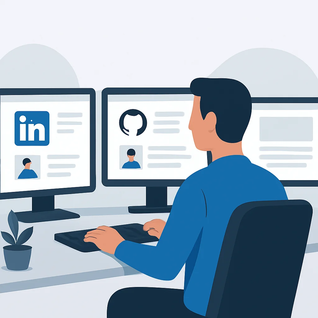 Geliştiricinin kişisel markası için online varlığını yönetmesi